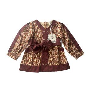 Kate Quinn Long Sleeve Floral Dress Toddler Size 2T